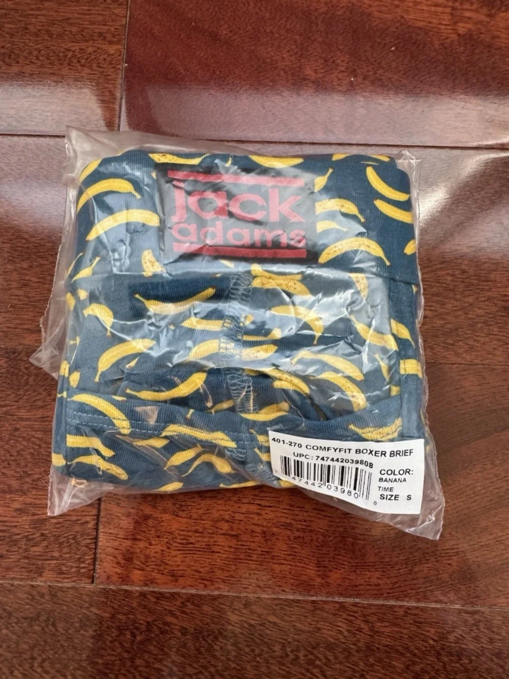 Jack Adams COMFYFIT Boxer Brief - Banana Time - Size Small